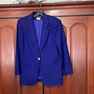 Savanna 9550 Vintage 100% Pure Wool Long Blazer Size 8